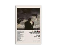 Laylow L'Étrange Histoire De Mr. Anderson Poster mural esthétique sur toile vintage Décoration pour salon, chambre à coucher, 50 x 75 cm, style sans cadre