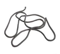 Laymotric Corde d'étanchéité de cheminée de 2 m, joint en fibre de verre haute température pour porte de poêle à bois, poêle à granulés, chaudière et cheminée - Gris foncé, compatible 6 à 25 mm de