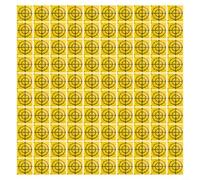 Laymotric Lot de 100 réflecteurs en acrylique réfléchissant pour plaque cible pour stations totales, 30 mm, 40 mm, 50 mm, 60 mm, jaune pour l'ingénierie des ponts et tunnels (20 x 20 mm)