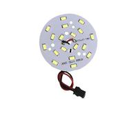 LAYMXNDIO Lampe LED Haute luminosité 5730SMD, Panneau Lumineux, Ampoule Ronde à Transformation, Source de lumière 3-18W 32-100MM et Pilote LED, 1 pièce (Color : 9W, Size : Warm Light)