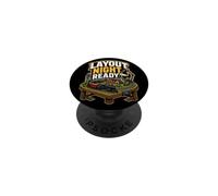 Layout Night Ready Train Miniature Réseau PopSockets PopGrip Adhésif