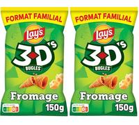 Lay's 3D’s Bugles Goût Fromage 150 g (Lot de 2)