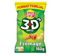 Lay's 3D’s Bugles Goût Fromage 150 g (Lot de 8)