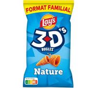 Lays 3d'S Bugles Nature Chips/Crisps Corn Plastic Bag 300g X1 Family Format