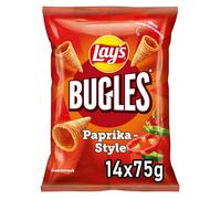 Lay's Bugles Paprika 75 gr - doos 14 zakken