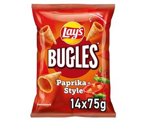 Lay's Bugles Paprika 75 gr - doos 14 zakken