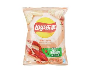 Lay's Chips de pommes de terre saveur épicée aux écrevisses avec aspartame - 70 g
