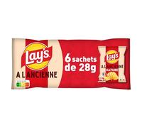 LAY'S Chips Multipack à l'Ancienne Nature - Lot de 6x28g