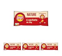 LAY'S Chips Multipack Nature - Lot de 24x25g