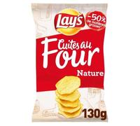 LAY'S - Chips Nature Cuites Au Four 130G - Lot De 4