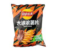 LAY'S Chips ondulées saveur porc laqué - 70 g