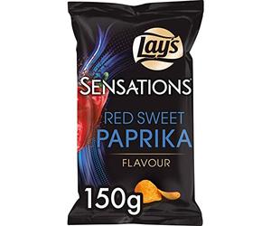 Lays Chips | Paprika Doux Rouge Sensations | Lay'S | Chips Americaine | 150 Gramme Total