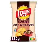 Lay's Chips Paysanne Saveur Bœuf Bourguignon 120g