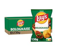 Lay's Chips Saveur Bolognaise 130g - Lot de 10