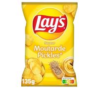 LAY'S CHIPS SAVEUR MOUTARDE PICKLES 135G - LAY'S - LOT DE 5 - Offre Special