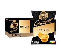 LAY'S Gourmet Chips Nature 120g - Lot de 12x120g