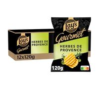 LAY'S Gourmet Chips Saveur Herbes de Provence 120g - Lot de 12x120g
