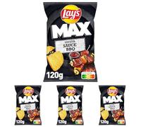 Lay's Max Chips Saveur Barbecue 120g (Lot de 4)