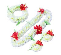 Layseri Collier hawaïen en polyester sans pierre précieuse