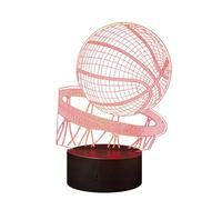Laysinly Basketball 3D Night Light, 16 Color Changes Remote Control for Kids' Room Home LED Desk Lamp Decor, Christmas Birthday Gifts for Boy Girls Basketball Lover