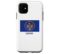 Layton Utah USA Drapeau Historique Souvenir Coque pour iPhone 11