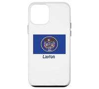 Layton Utah USA Drapeau Historique Souvenir Coque pour iPhone 12 Mini
