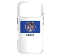Layton Utah USA Drapeau Historique Souvenir Coque pour iPhone 17 Pro