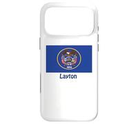 Layton Utah USA Drapeau Historique Souvenir Coque pour iPhone 17 Pro Max