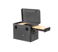 LAYZEE Box Classic - Cuisine de camping mobile 60 x 40 x 42 cm, boîte de cuisine pour camping/festivals/balcon/jardin et comme boîte de cuisine compacte pour le coffre de voiture / bus VW /