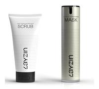 LAYZIN Coffret Eternal Youth avec Gommage Visage Exfoliant Doux et Masque Jeunesse Leave-On - Hydratation, Exfoliation & Apparence Jeune - Duo Luxe de Soins Visage - Unisexe