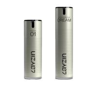 LAYZIN Coffret Soothe and Shield avec Sérum 01 Hyaluron et Crème de Jour Power and Protect SPF30 - Hydratation et Protection UV - Duo de Soins Parfumé pour Usage Quotidien, Set Luxe - Unisexe