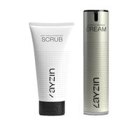 LAYZIN Perfect Pair Set Avantage - Gommage Visage Doux Exfoliant + Crème Power and Protect SPF30 - Hydratation Quotidienne, Exfoliation Douce, Peau Fraîche et Lumineuse pour Tous Types de Peau