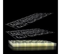 Laza 240 Pcs Thin Breathable Adhesive Tabs Fake Nail Glue Sticker 10 Sheets Super Sticky Double Sided Tips (Germany Jelly Gel) Flexible for Acrylic False Nails Manicure Tape