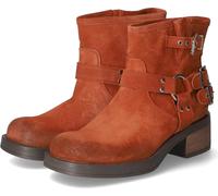 Lazamani Femmes Bikerboots/ Bottines Marron daim Taille : 40