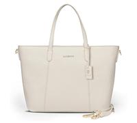 Lazarotti Bologna Grand sac cabas pour femme en cuir véritable | Sac fourre-tout avec bretelles réglables en longueur | Sac bandoulière 35 cm, blanc cassé, L