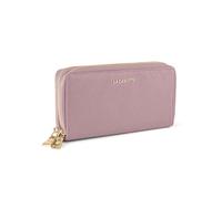 Lazarotti Bologna Leather Double Zip Around Wallet Rose