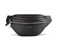 Lazarotti Bologna Leather Double-Zip Sac banane en cuir 25 cm noir