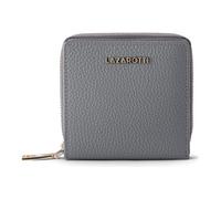 Lazarotti Bologna Leather Medium Porte-monnaie Zip-Around en cuir 10 cm gris