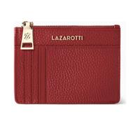 Lazarotti Bologna Leather Porte-clés en cuir 11,5 cm avec poche Air Tag rouge