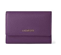 Lazarotti Bologna Leather XL Porte-monnaie avec compartiment zip-around Cuir 14 cm violet