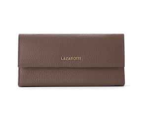 Lazarotti Bologna Leather Porte-monnaie Cuir véritable 19 cm brun