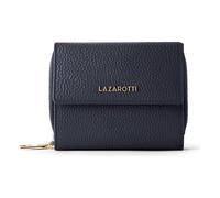 Lazarotti Bologna Leather Porte-monnaie Zip-Around en cuir 12 cm bleu
