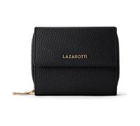 Lazarotti Bologna Leather Porte-monnaie Zip-Around en cuir 12 cm noir