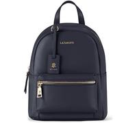 Lazarotti Bologna Leather Sac à dos de ville Cuir véritable 27 cm bleu