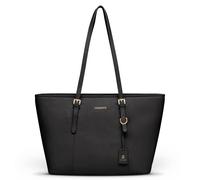Lazarotti Bologna Leather Sac de shopper Cuir 35 cm noir