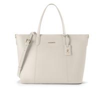 Lazarotti Bologna Leather Shopper Crossbody Sac en cuir 31 cm beige