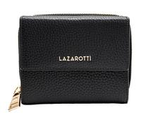 Lazarotti Bologna Leather Wallet With 8 Card Slots M Black