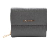 Lazarotti Bologna Leather Wallet With 8 Card Slots M Grey