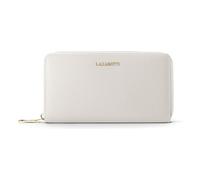 Lazarotti Bologna Leather XL Porte-monnaie zip-around en cuir 19 cm blanc