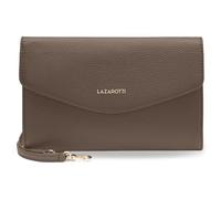 Lazarotti Bologna Pochette en cuir | Sac à bandoulière pour femme de taille moyenne 23 cm | Sac à main avec bandoulière amovible et réglable, taupe, Mittelgroße